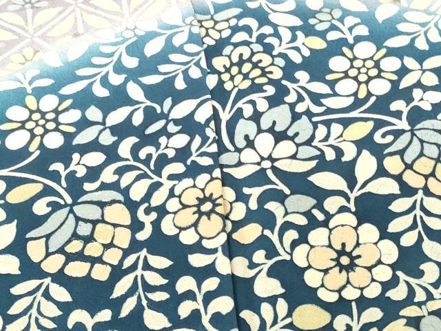 平和屋着物●訪問着 花鳥文 ろうけつ染め 暈し染め 正絹 逸品 DABH0828op