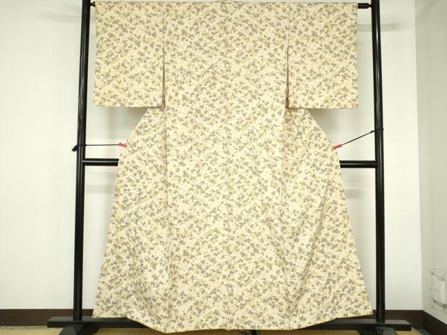 平和屋着物●上質な小紋 舞花 金彩 正絹 逸品 DABH0829op