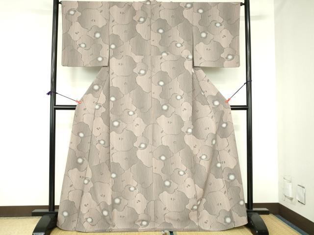 平和屋着物●上質な小紋 枝梅 蛍暈し 正絹 逸品 DABH0830op