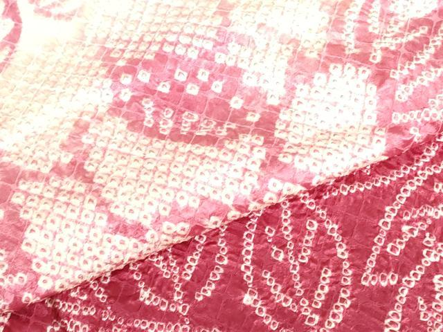 平和屋着物●豪華振袖 総絞り 草花 暈し染め 正絹 逸品 DABH0838op