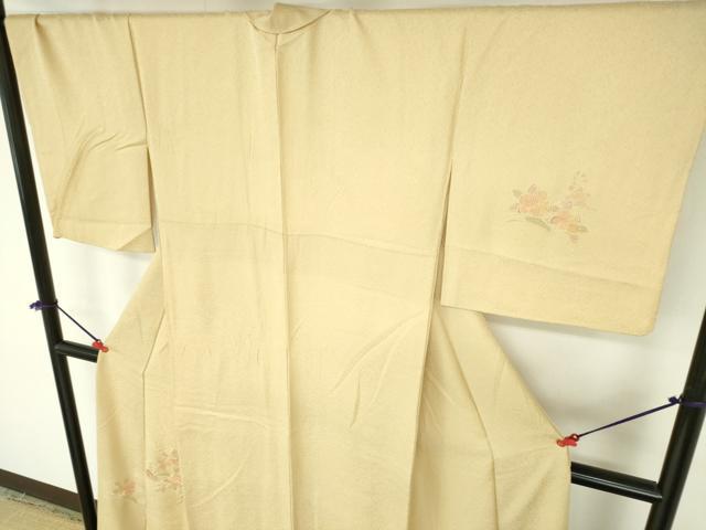 平和屋着物●中国三大刺繍 スワトウ刺繍 汕頭刺繍 総刺繍 訪問着 草花 正絹 逸品 DABH0863op