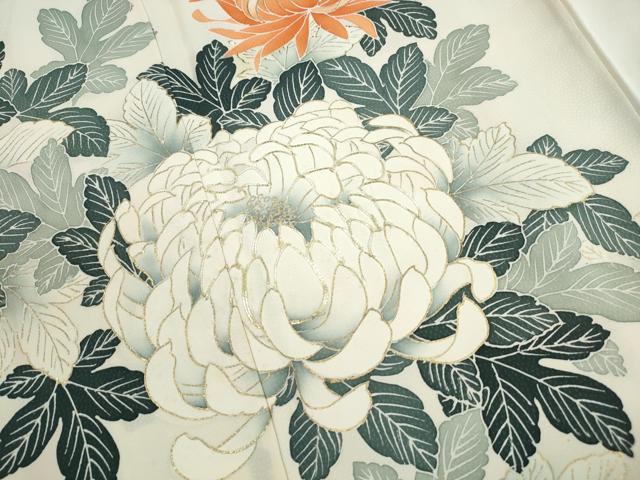 平和屋着物■訪問着 駒刺繍 乱菊 金彩 正絹 逸品 DABH1019qa