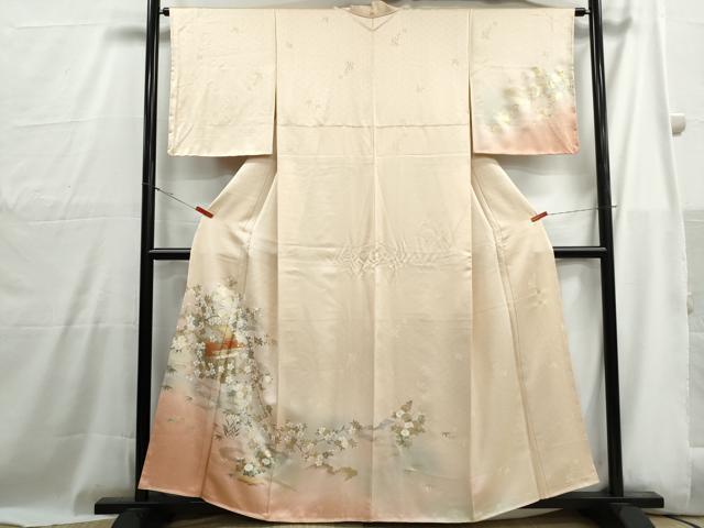 平和屋着物●訪問着 枝花文 暈し染め 金銀彩 正絹 逸品 CABG5407ut 平和屋着物○訪問着 草花文 暈し染め 金彩 正絹 逸品 CABH9938ut
