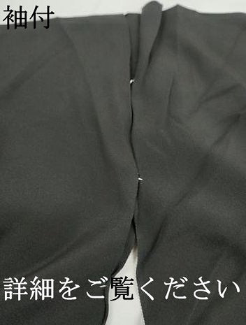 平和屋着物■豪華黒留袖 刺繍 花車文 銀彩 仮絵羽 正絹 逸品 未使用 DABH1037qa