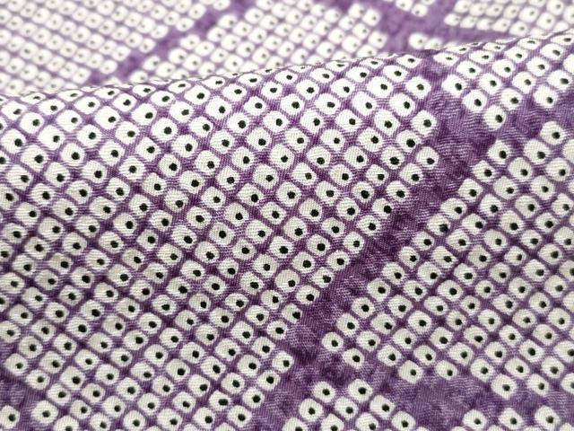平和屋着物■上質な小紋 石畳 鹿の子文 正絹 逸品 DABH1040qa