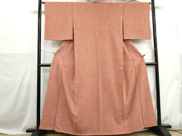 平和屋着物■江戸小紋 草花文 むつき 正絹 逸品 DABH1082qa