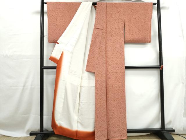 平和屋着物■江戸小紋 草花文 むつき 正絹 逸品 DABH1082qa