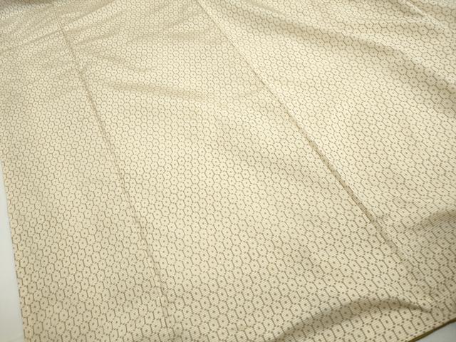 平和屋着物■上質な紬 亀甲文 正絹 逸品 DABH1083qa