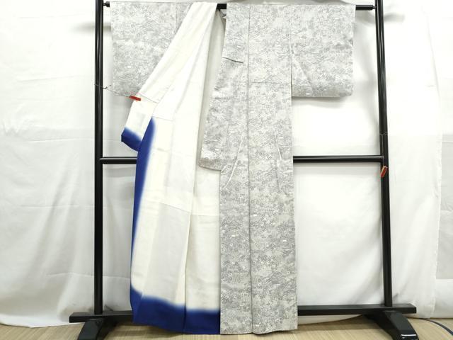 平和屋着物■上質な小紋 風景花文 松竹梅 正絹 逸品 DABH1095qa