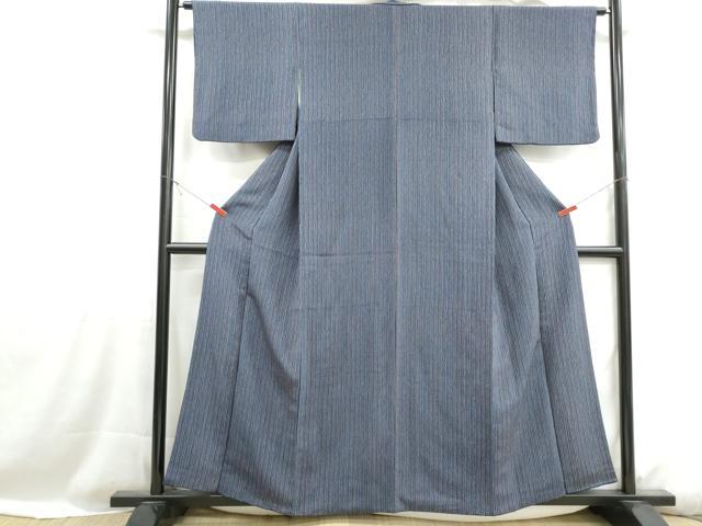 平和屋着物■上質な小紋 間道 鬼しぼ縮緬 正絹 逸品 DABH1107qa