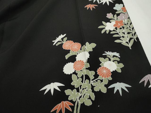 平和屋着物■豪華黒留袖 松竹梅 金彩 正絹 逸品 DABH1126qa