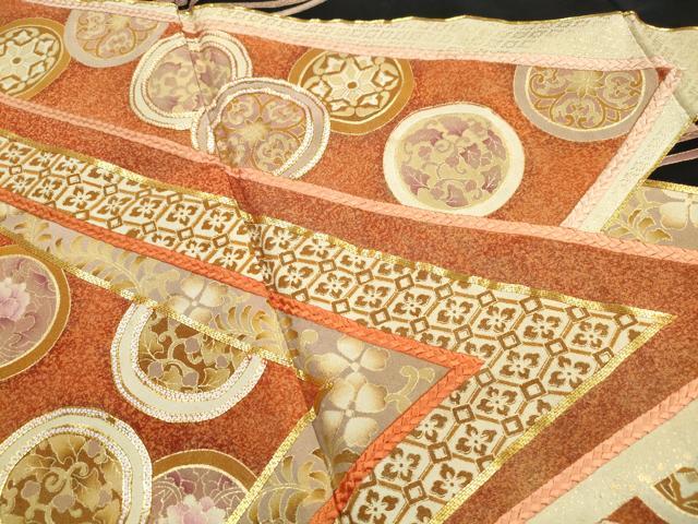 平和屋着物■豪華黒留袖 駒刺繍 花丸文 金彩 正絹 逸品 DABH1128qa