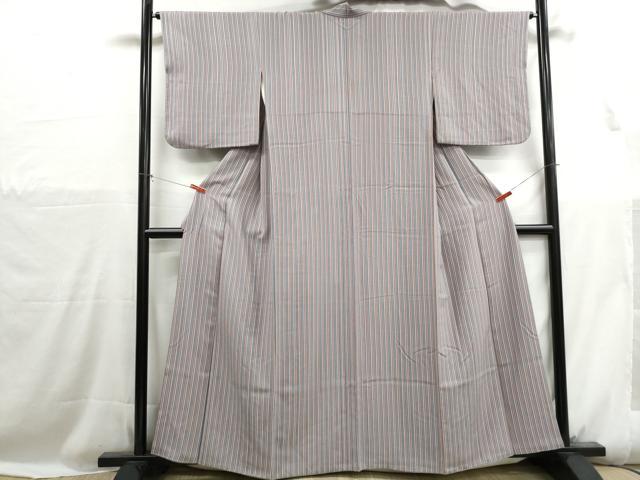 平和屋着物■上質な小紋 間道 正絹 逸品 DABH1132qa