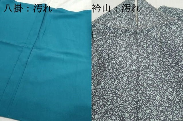 平和屋着物■上質な小紋 更紗花文 正絹 逸品 DABH1134qa