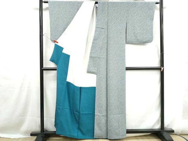 平和屋着物■上質な小紋 更紗花文 正絹 逸品 DABH1134qa