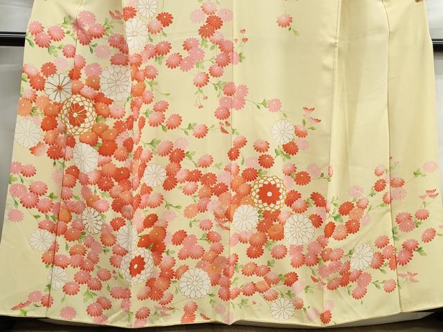 平和屋着物■訪問着 駒刺繍 菊尽くし 金彩 正絹 逸品 DABH1135qa