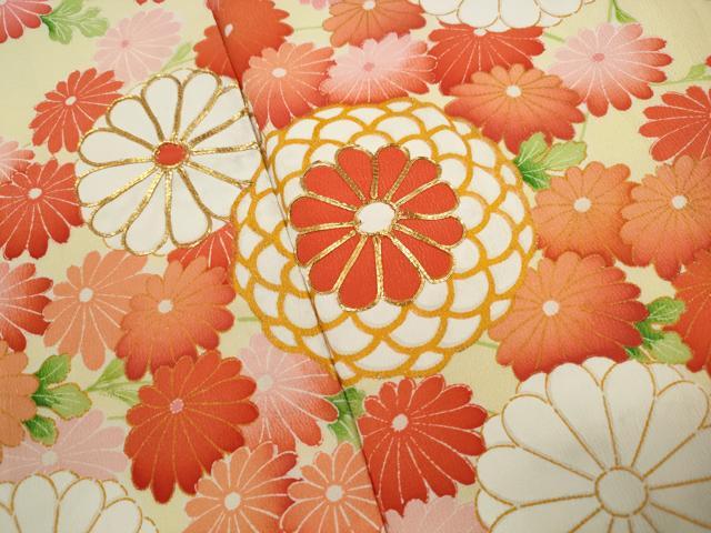 平和屋着物■訪問着 駒刺繍 菊尽くし 金彩 正絹 逸品 DABH1135qa