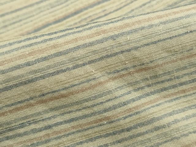 平和屋着物■上質な紬 横段文 正絹 逸品 DABH1143qa