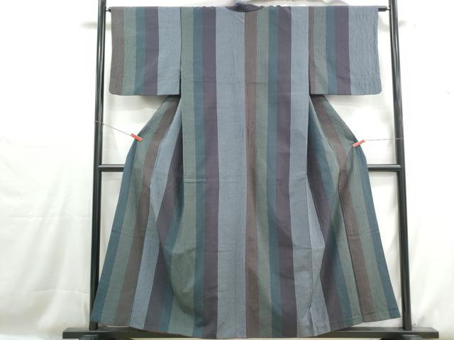 平和屋着物■小紋 間道 DABH1159qa