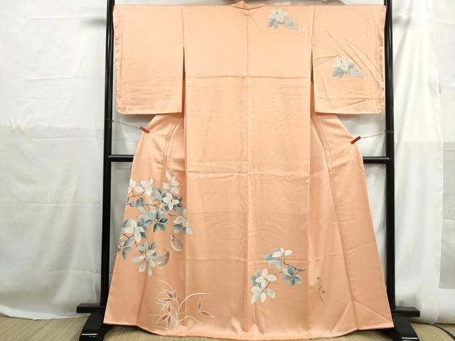 平和屋着物■訪問着 刺繍 花鳥文 正絹 逸品 DABH1175qa