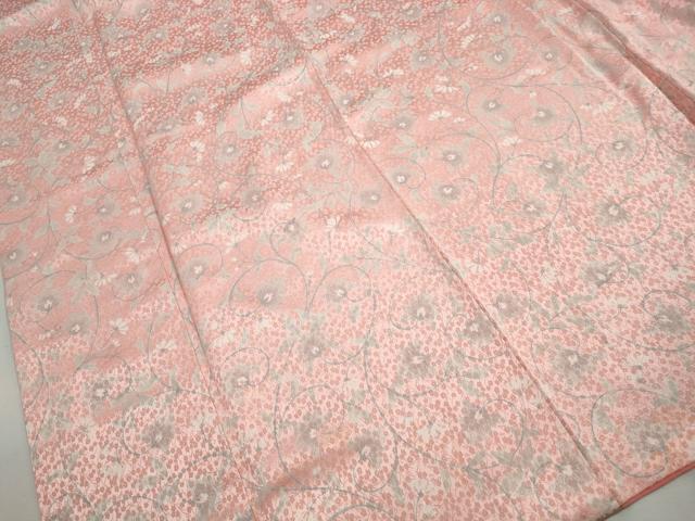 平和屋着物■上質な小紋 更紗花文 大丸扱い 正絹 逸品 DABH1178qa
