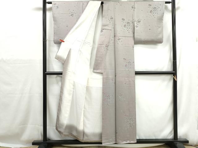 平和屋着物■上質な小紋 草花文 正絹 逸品 DABH1179qa