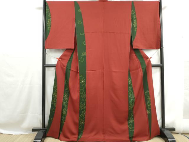 平和屋着物■訪問着 楓間道 金彩 正絹 逸品 DABH1187qa