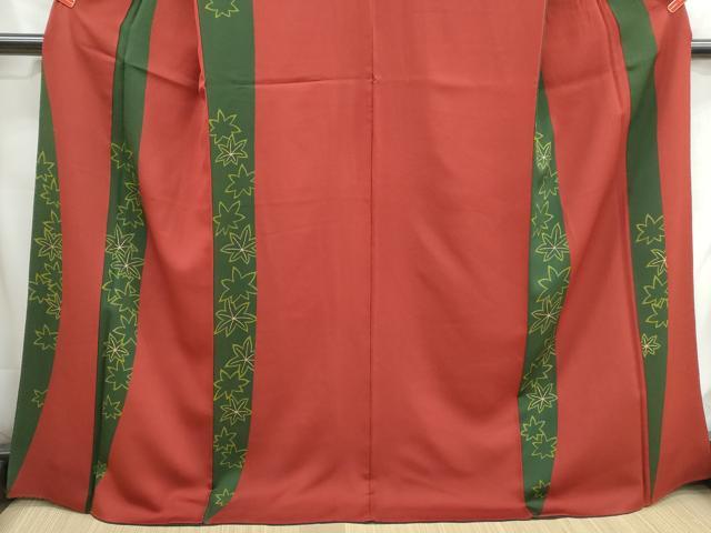 平和屋着物■訪問着 楓間道 金彩 正絹 逸品 DABH1187qa