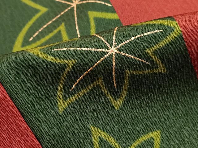 平和屋着物■訪問着 楓間道 金彩 正絹 逸品 DABH1187qa