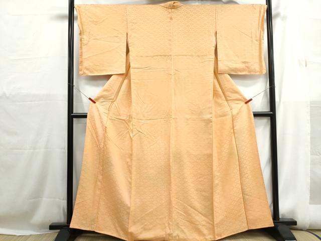 平和屋着物■上質な小紋 花青海波 暈し染め 正絹 逸品 DABH1188qa