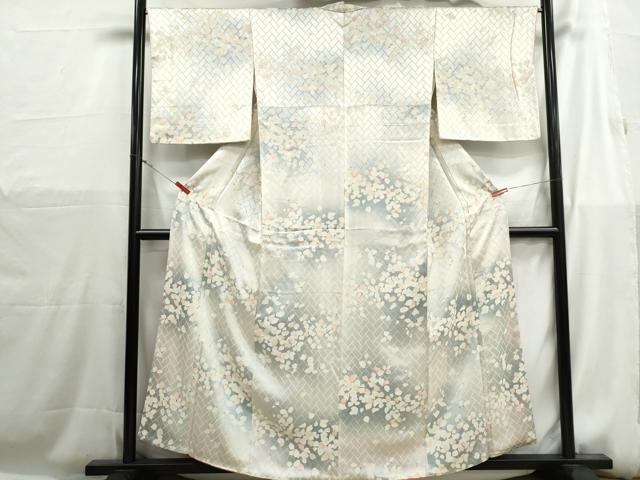 平和屋着物■上質な小紋 枝花文 暈し染め やまと誂製 正絹 逸品 DABH1193qa