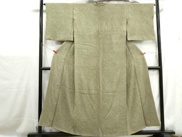 平和屋着物■大変加工の良い総絞り小紋 正絹 逸品 DABH1206qa