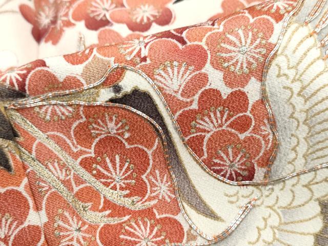 平和屋着物■豪華黒留袖 駒刺繍 飛鶴枝梅文 金彩 正絹 逸品 DABH1219qa