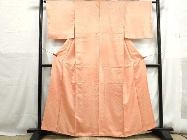 平和屋着物■上質な小紋 花青海波地紋 暈し染め 正絹 逸品 DABH1220qa