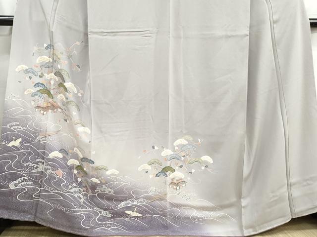 平和屋着物■訪問着 浜松風景文 暈し染め 金彩 正絹 逸品 DABH1242qa