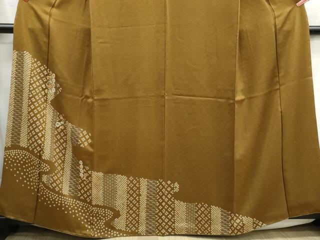 平和屋着物■訪問着 駒刺繍 絞り 笹松文 金銀彩 正絹 逸品 DABH1253qa