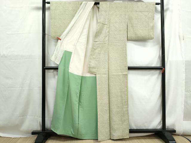 平和屋着物■大変加工の良い総絞り小紋 正絹 逸品 DABH1254qa