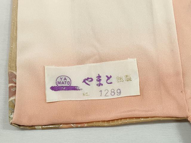 平和屋着物■上質な小紋 御所車花松文 暈し染め 金銀彩 やまと誂製 正絹 逸品 DABH1259qa