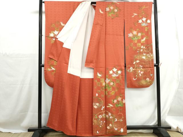 平和屋着物■豪華振袖 花鳥文 金彩 正絹 逸品 DABH1271qa