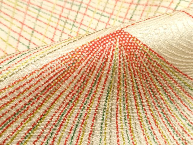 平和屋着物■上質な小紋 松葉文 正絹 逸品 DABH1281qa