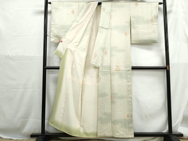 平和屋着物■上質な小紋 霞菱文 正絹 逸品 DABH1300qa