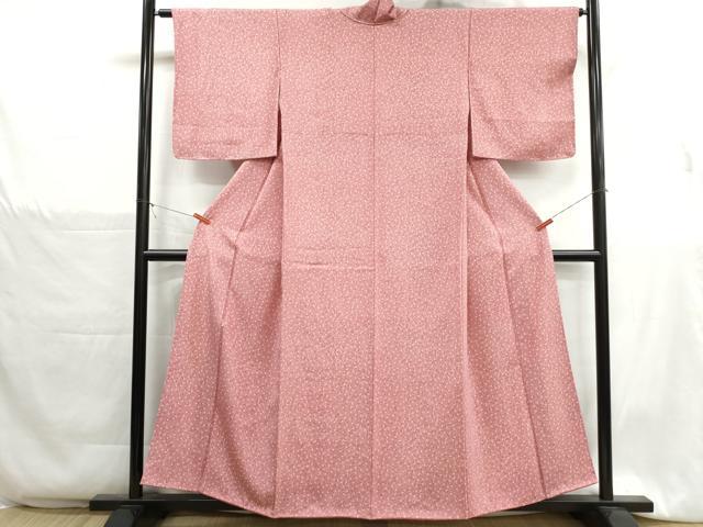 平和屋着物■上質な小紋 舞花文 正絹 逸品 DABH1309qa
