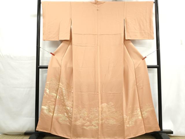 平和屋着物■豪華色留袖 作家物 寿光織 洛中絵図 金糸 正絹 逸品 DABH1326qa