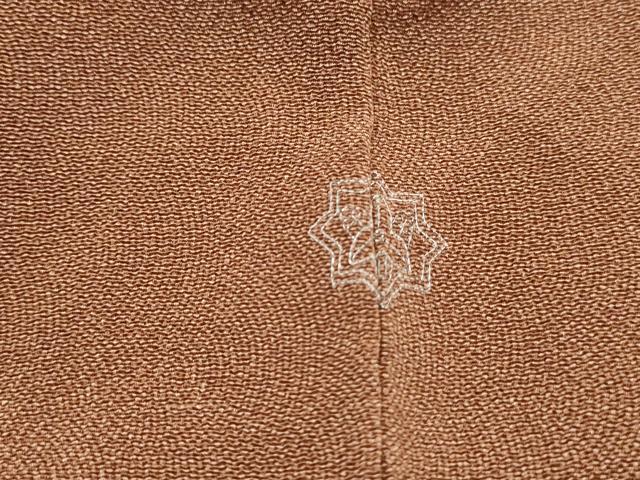 平和屋着物■江戸小紋 鮫小紋柄 鬼しぼ縮緬 正絹 逸品 DABH1336qa