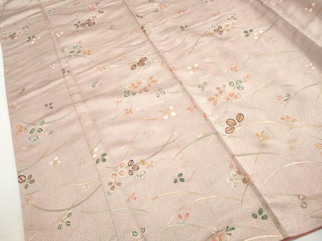平和屋着物■上質な小紋 枝葉文 金彩 正絹 逸品 DABH1346qa