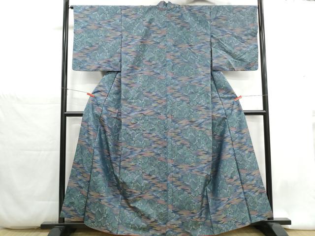 平和屋着物■本場大島紬 7マルキ 霞葉尽くし文 正絹 逸品 DABH1363qa