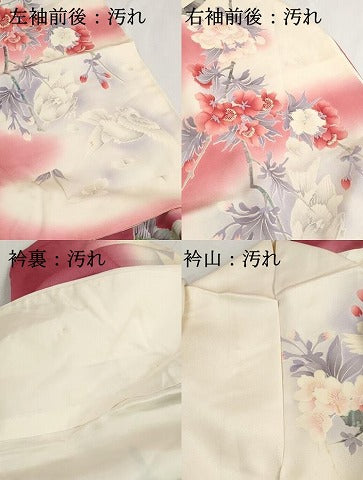 平和屋着物■豪華振袖 刺繍 孔雀枝花文 金彩 正絹 逸品 DABH1392qa