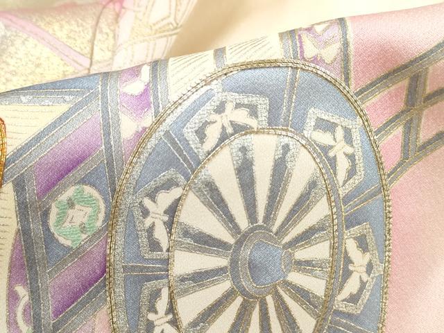 平和屋着物■豪華振袖 駒刺繍 御所車文 暈し染め 金銀彩 正絹 逸品 DABH1393qa