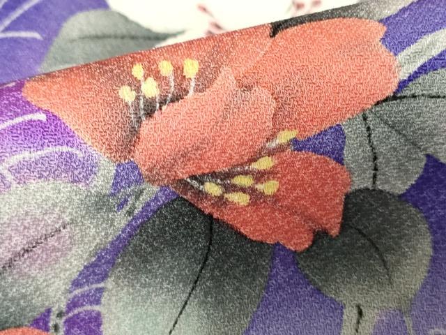 平和屋着物■訪問着 草花文 暈し染め 正絹 逸品 DABH1404qa