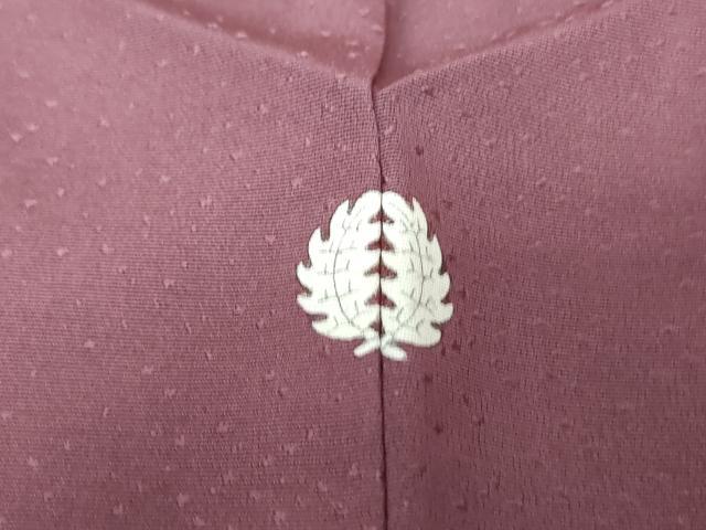 平和屋着物■上質な色無地 霞地紋 煤竹色 正絹 逸品 DABH1406qa
